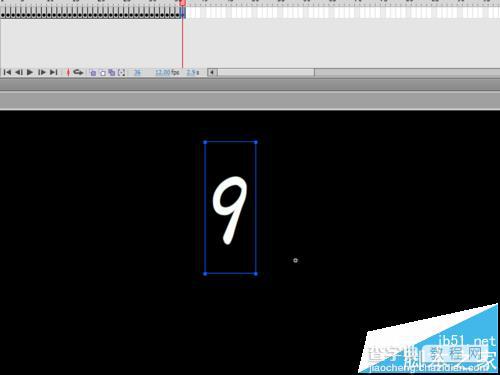 flash cs5中怎么制作流动的字母和数字的动画?8