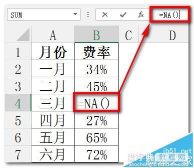 excel折线图/饼图怎么忽略数据源中的0值?4