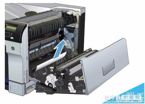 HP CP5225打印机纸盘1卡纸该怎么清除?4