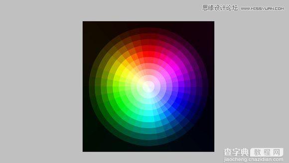Photoshop绘制超逼真的色轮/色环配色表效果图10