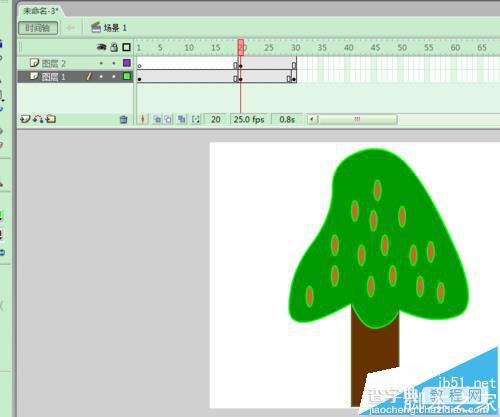 FLASH怎么制作一个砍伐大树的动画?6