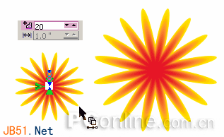 CorelDRAW(CDR)利用交互式变形工具应用设计绘制漂亮花朵实例教程14