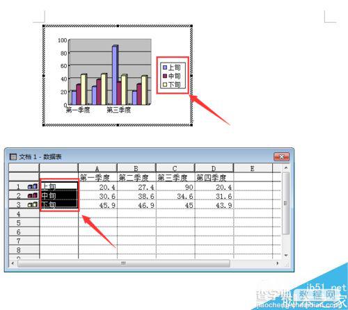 Word2003如何对插入图表进行修改和编辑?6