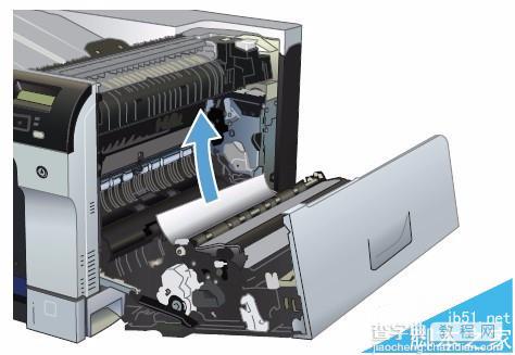 HP CP5225打印机纸盘1卡纸该怎么清除?3