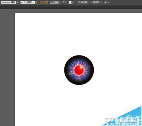 Ai怎么画眼球?Ai绘制带美瞳的眼球图标的教程13