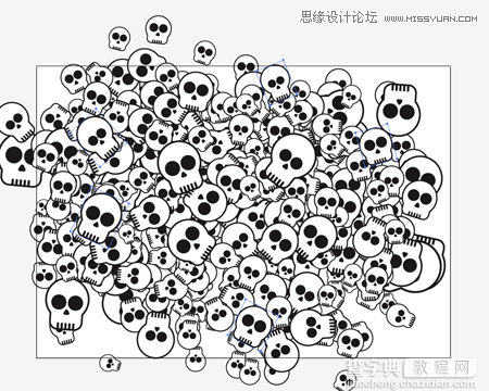 使用Illustrator给滑板添加骷髅头图案效果教程25