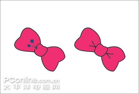 Coreldraw教程：绘制可爱的情侣QQ企鹅30