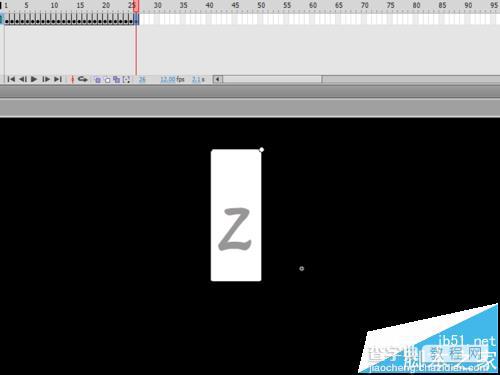 flash cs5中怎么制作流动的字母和数字的动画?7