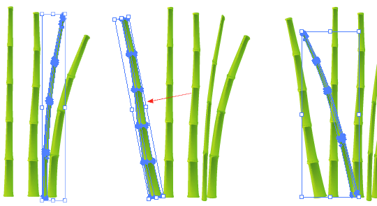Illustrator 大片竹林制作5