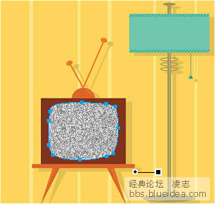 Fireworks折叠渐变制作电视雪花动画7