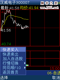 抢先体验同花顺手机炒股3G版4