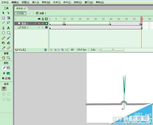 flash怎么制种子慢慢发芽导成花苗的动画?8