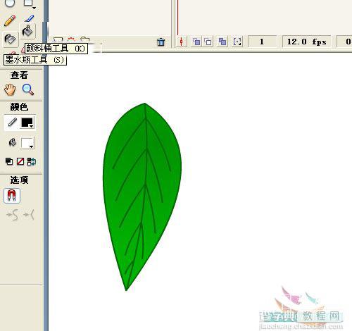 Flash鼠绘技巧：红绿色的树叶5