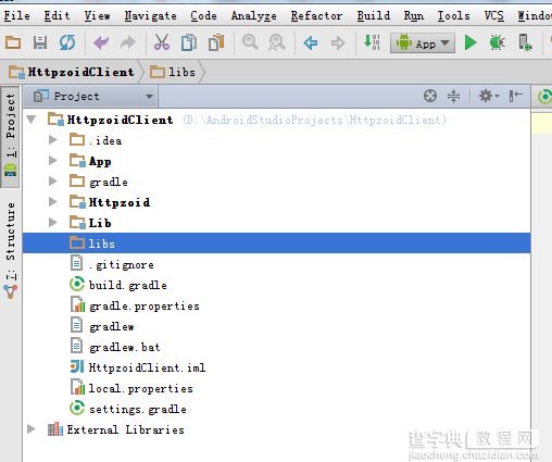 Android Studio导入第三方类库图文详解步骤2