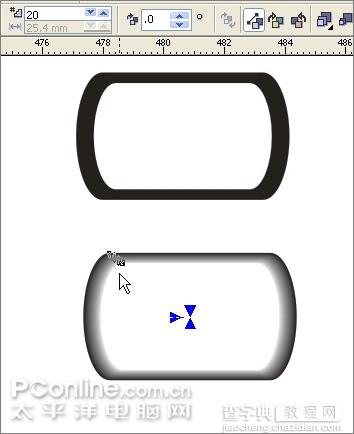 Coreldraw教程：造型工具和交互式工具33