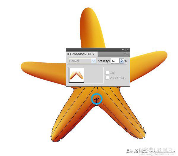 Illustrator鼠绘教程：绘制真实立体的海星34