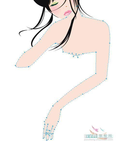 CorelDRAW手绘精美的女性人物插画教程24