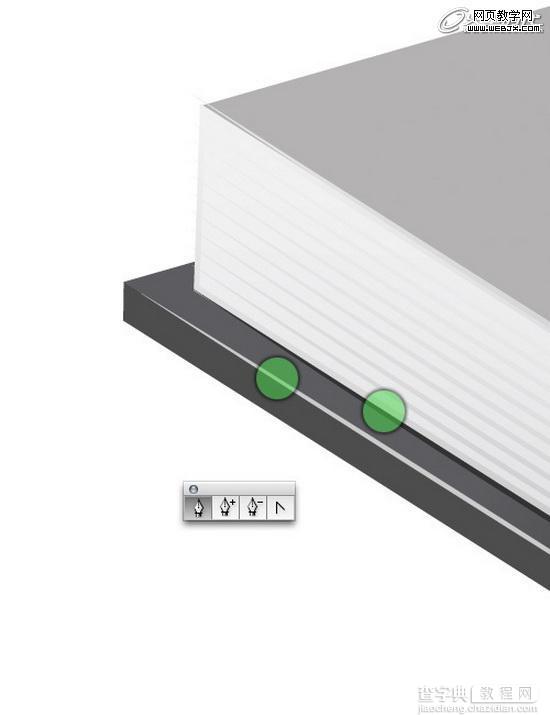 使用Illustrator里的路径和3D工具来制作翻页效果的日历图标8