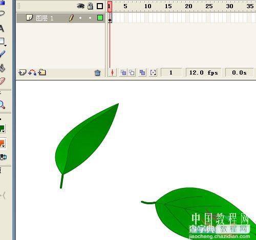 Flash鼠绘技巧：红绿色的树叶7