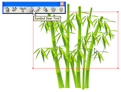 Illustrator 大片竹林制作9