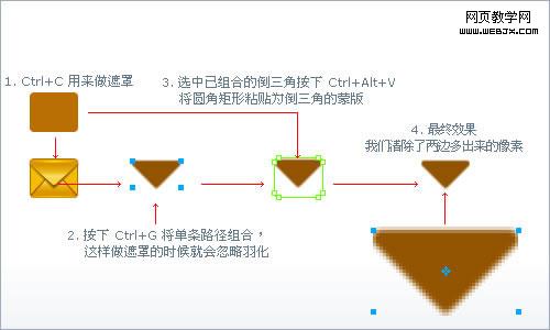 Fireworks 绘制矢量的邮件图标13