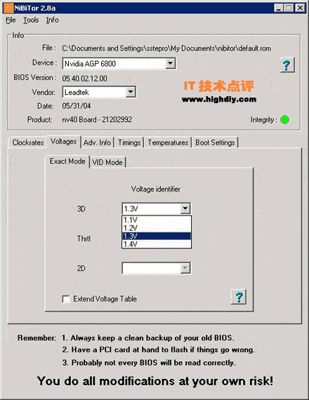 Nvidia显卡超频中的电压修改8