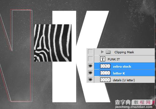 Photoshop 文字教程 剪切蒙版实现的惊人文字特效11