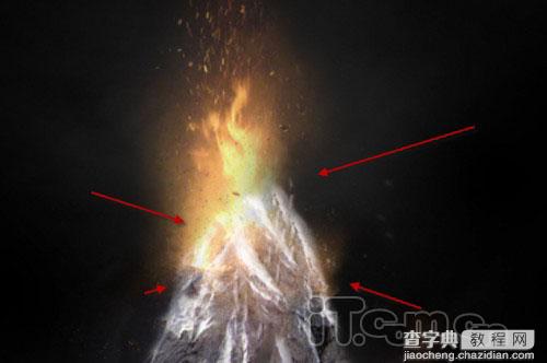 photoshop合成非常震撼的火山喷发字15