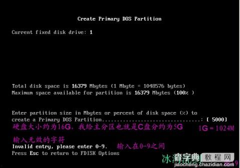 FDISK硬盘分区图解教程 图片已修复20