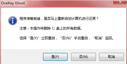 怎么用OneKey Ghost安装系统 onekey ghost安装win7详细图文步骤3