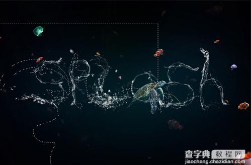 Photoshop制作迷人的液体字效果36