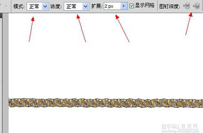 photoshop将利用CS5操控变形工具把绳子扭曲成想要的文字效果4