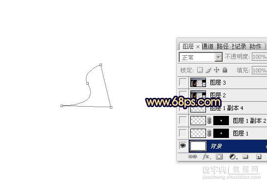 PS利用画笔描边快速制作梦幻的光丝字4