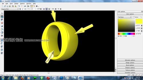 Photoshop 制作绚丽多彩的3D艺术字8