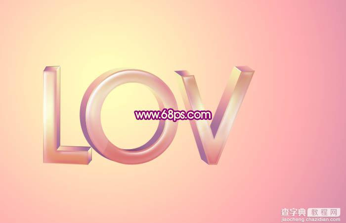 Photoshop打造用漂亮花纹装饰的爱情LOVE立体字22