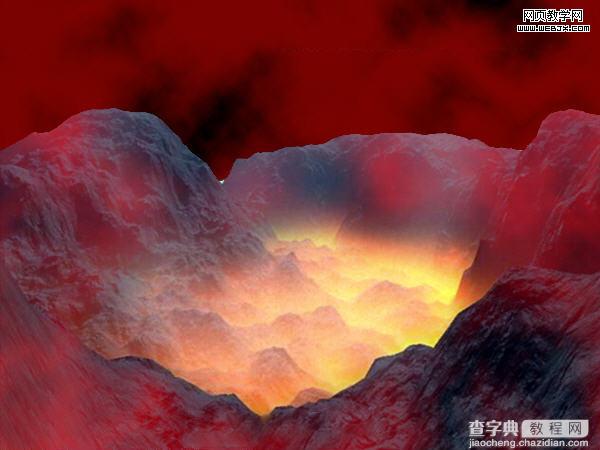 Photoshop 逼真的火山岩浆字效果9