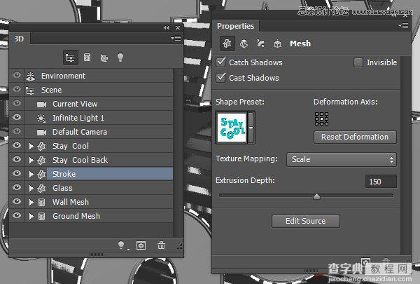 Photoshop设计漂亮创意的3D立体艺术字教程24