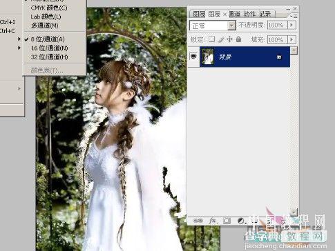 Photoshop教程之调色打造天使美女4