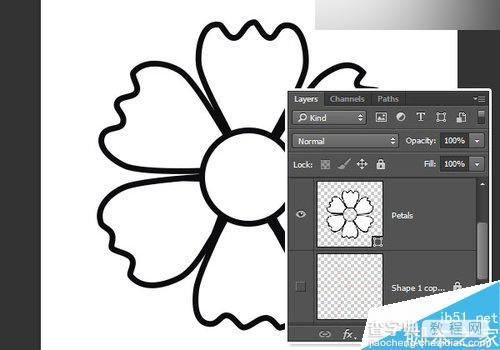 Photoshop制作简易复古的亡灵节万寿菊花朵艺术字教程12
