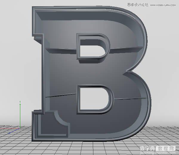 Photoshop结合C4D制作三维立体艺术字母B26