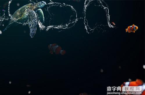 Photoshop制作迷人的液体字效果38