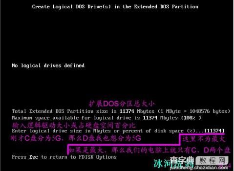 FDISK硬盘分区图解教程 图片已修复25