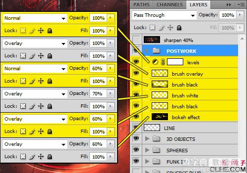 Photoshop 文字教程 剪切蒙版实现的惊人文字特效36