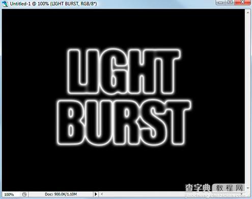 Photoshop 打造超酷的放射字效果11