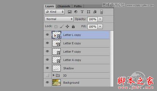 Photoshop CS6设计制作超酷的秋季风格3D立体字46