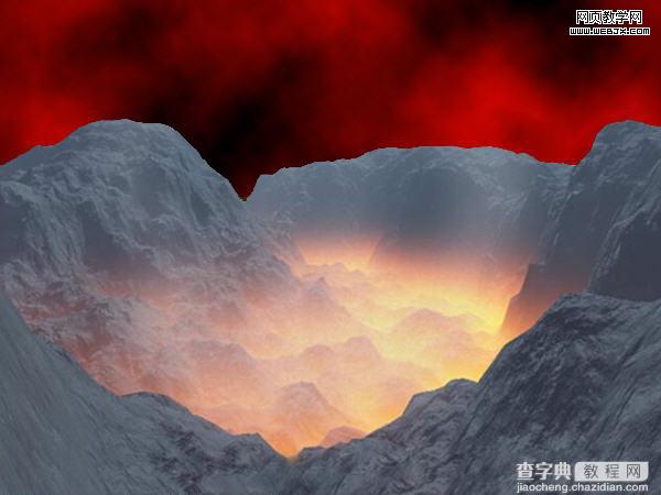 Photoshop 逼真的火山岩浆字效果5