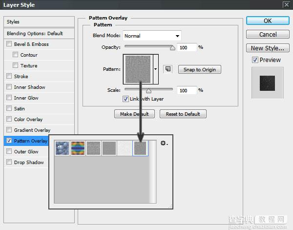 Photoshop利用图层样式快速制作炽热的纹理字5