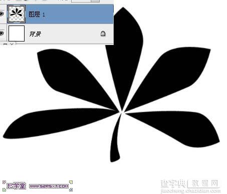 photoshop利用画笔及描边路径制作出漂亮的金色树叶字5