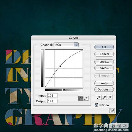 Photoshop制作古典彩色抽象纹理字26