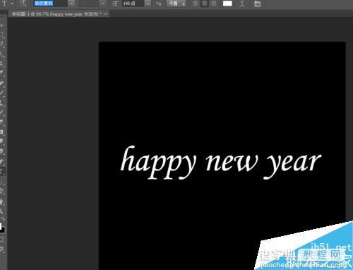 ps制作超漂亮的happy new year的文字效果1